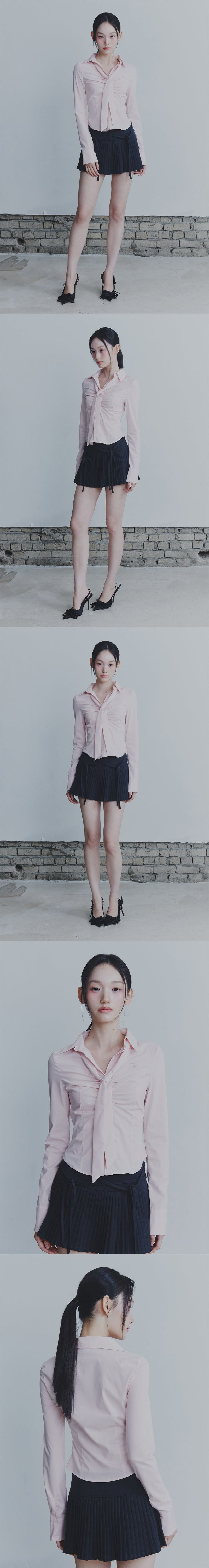 ECHO PLEATS SKIRT charcoal