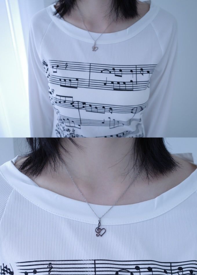 myorang（ミョラン）の「[only myo] note heart necklace（Accessories）」