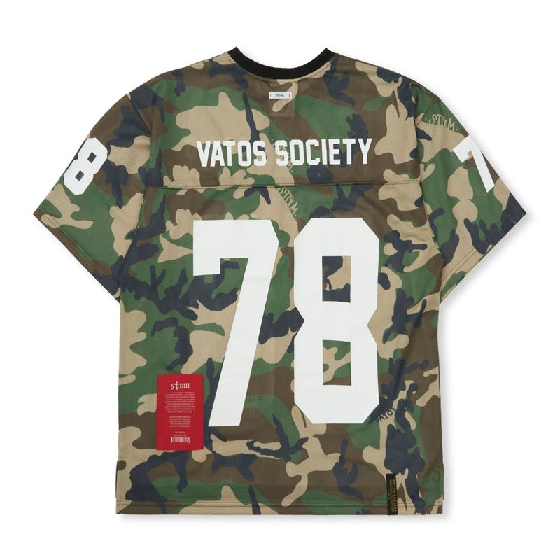 Mesh Oversized T-shirts Camouflage