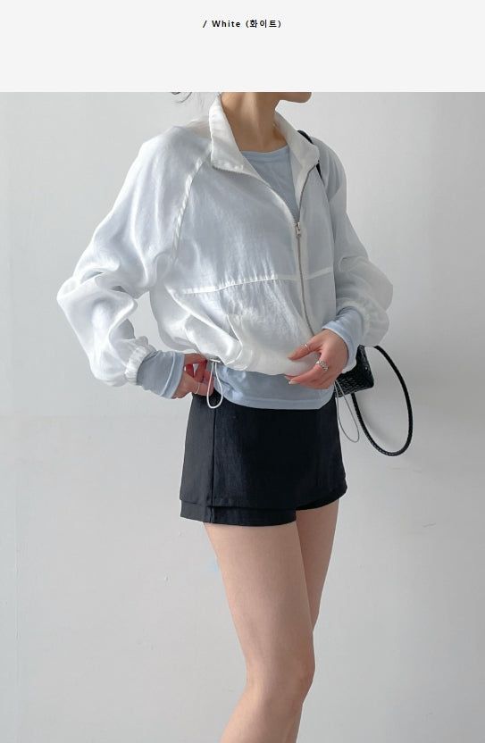 INCHANT ME(インチャントミー)の「Organza Raglan See-through Blouson Jumper(Jackets/Outerwear)」