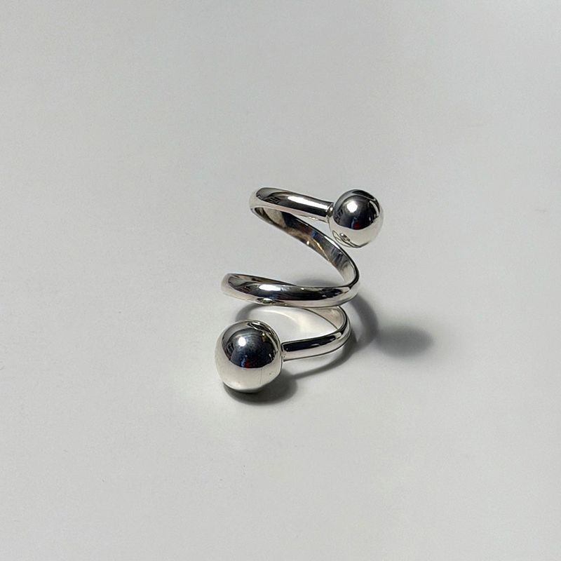 MOSXE（モスクス）の「[925silver] ウェアラブル ツーボール リング（アクセサリー）」