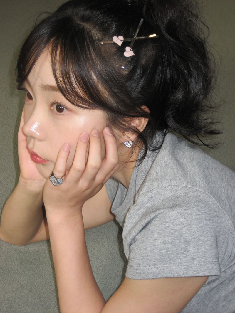 [925silver] Iconic heart earring
