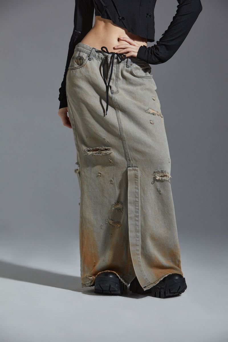 POKER LONG SKIRT