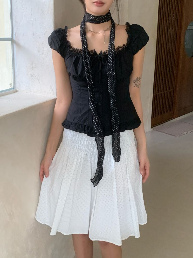 Dot Sheer Long Scarf