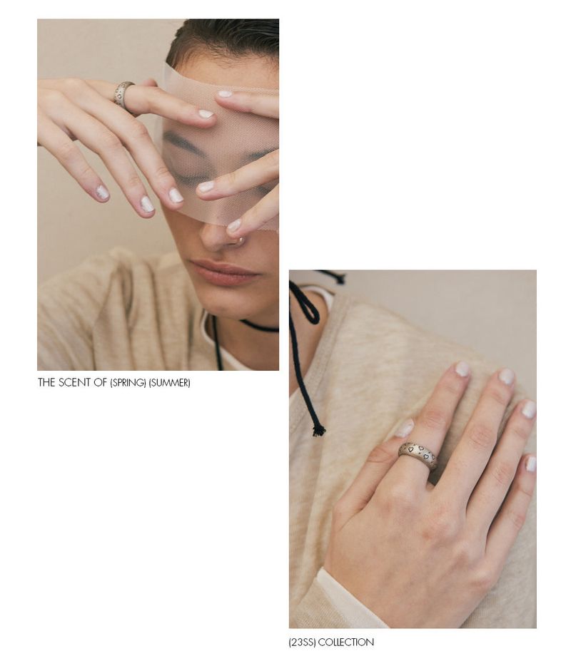  Heart Symbol Ring (Antique Silver, Matte) [SIZE.1]