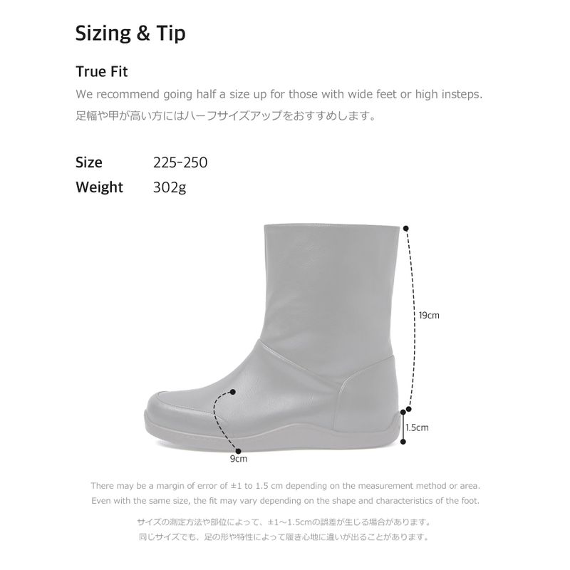 Keen 0005-3. Rubber Sole Ankle Boots - 3colors