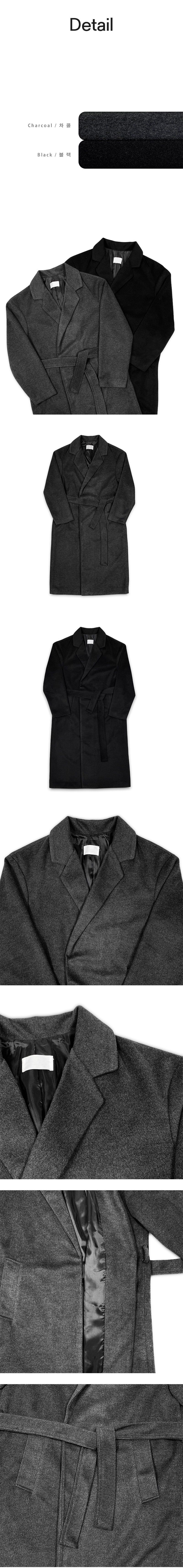 [F/W] Basic robe long coat(2color)