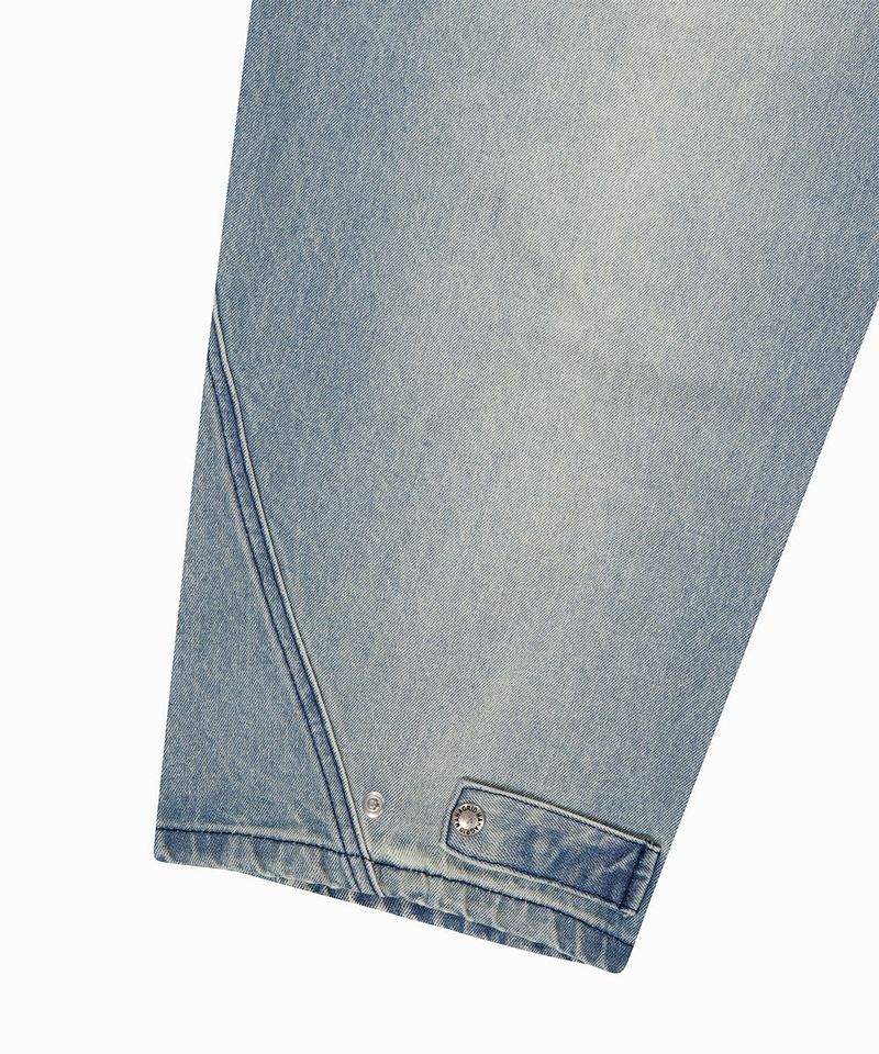 WASHED POCKET DENIM PANTS_BLUE