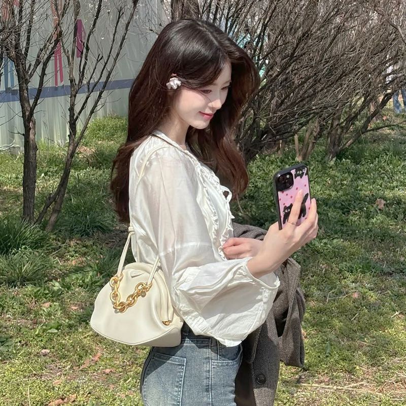 mellotory(メロートリー)の「BOHEMIAN VOLUME BLOUSE (Cream)(Tops)」