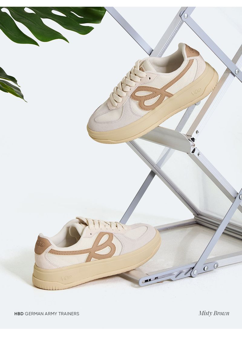 HBD Summer Breathable 5CM Elevated Retro German Training Shoes