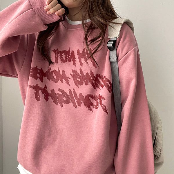 Rudy lettering oversized sweatshirt