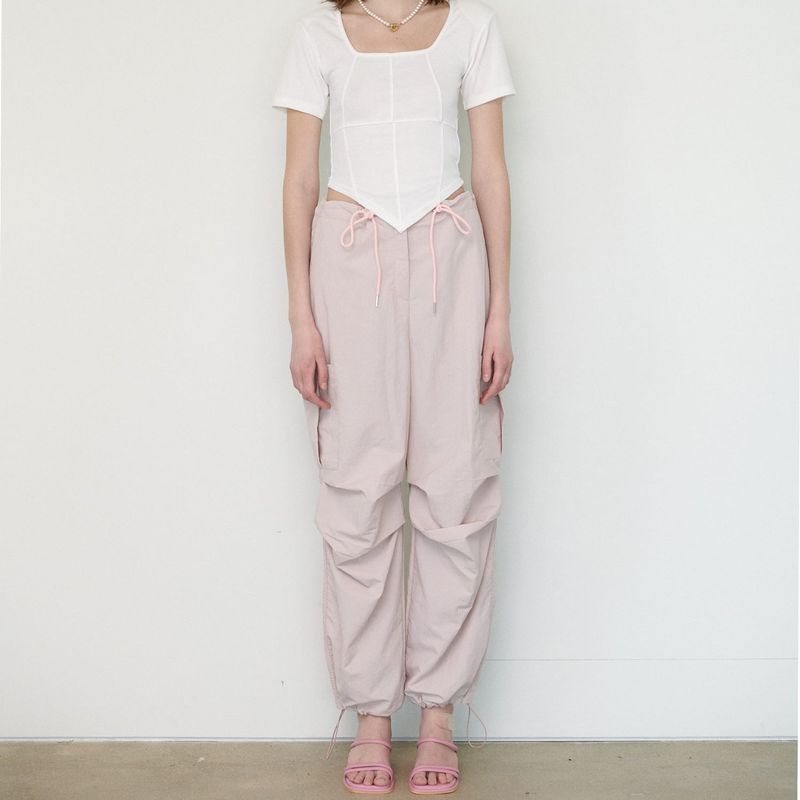 SUMMER CARGO PANTS, PINK