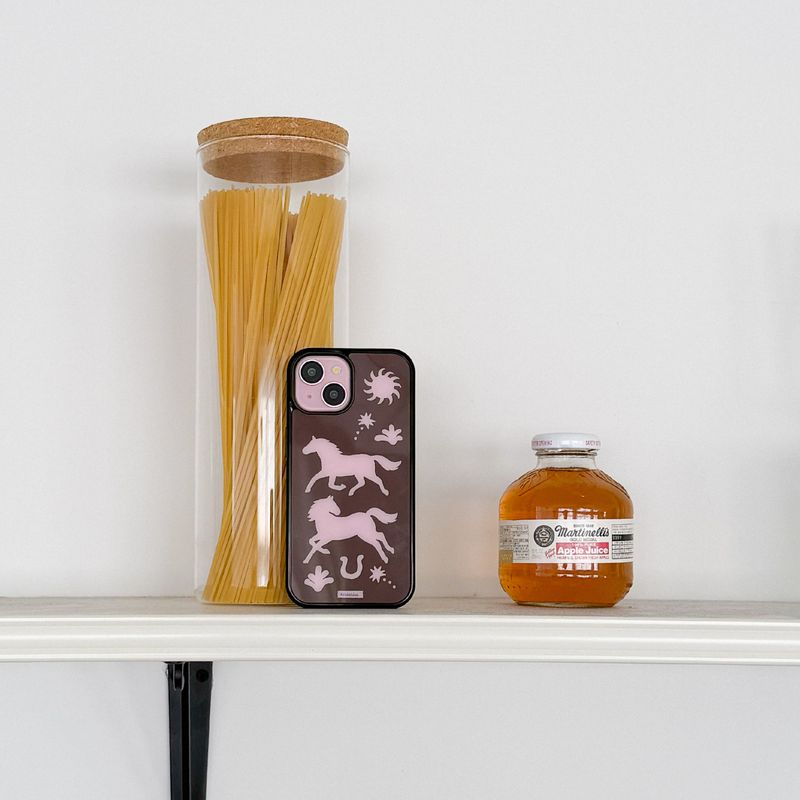 [MADE] Horse glossy glass bumper case
