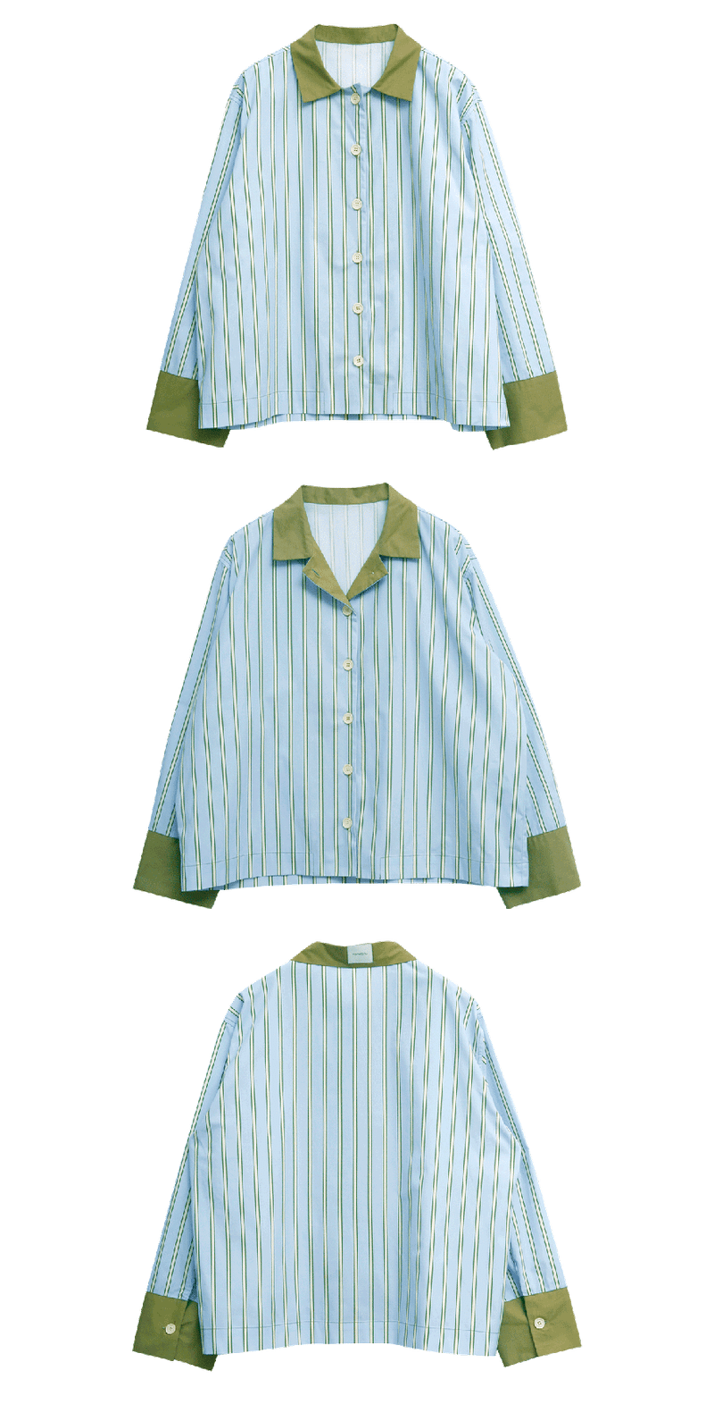 Sky Green Stripe Shirt
