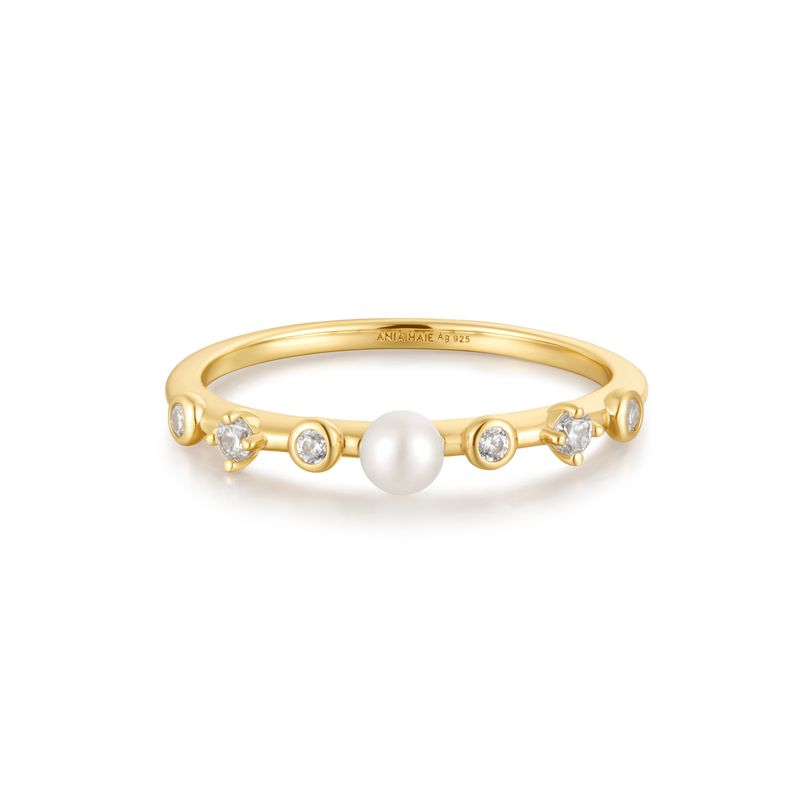 ANIA HAIE（アニア ハイエ）の「フレッシュウォーターパールキュービックジルコニア  SILVER925 リング R058-04G（アクセサリー）」