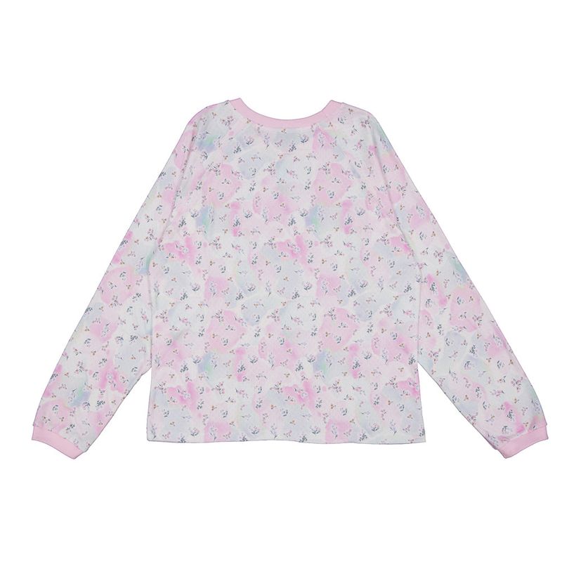 Soft Flower Raglan Tee (pink)