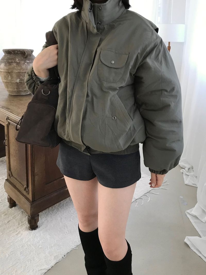 Bender High-Neck Padded Jumper (2 colors)