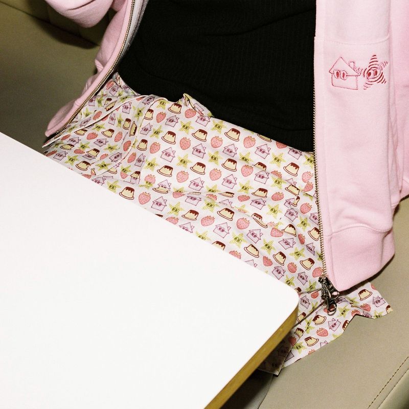[SUTEKXWEBHOUSE] Pudding Check Apron - Multi