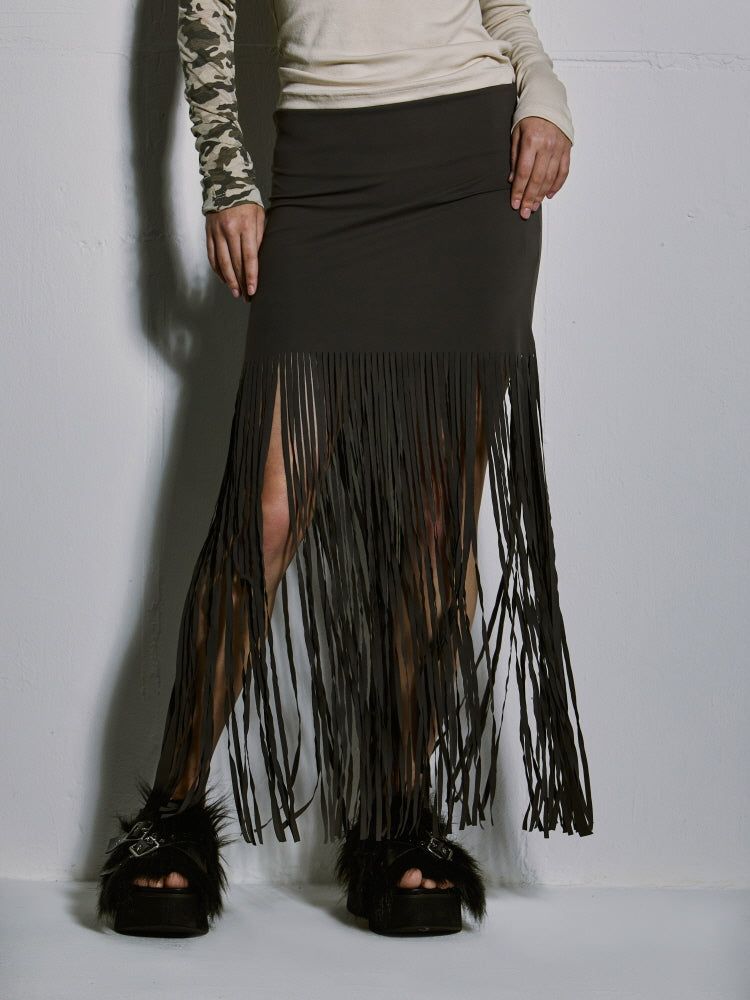 GATELESS（ゲートレス）の「TASSEL SKIRT（Skirts）」