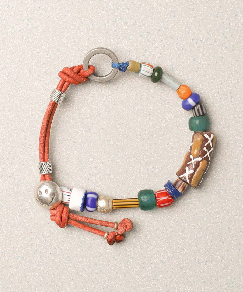 MAUI LEATHER BRACELET-BRICK : ARCHIVE-005