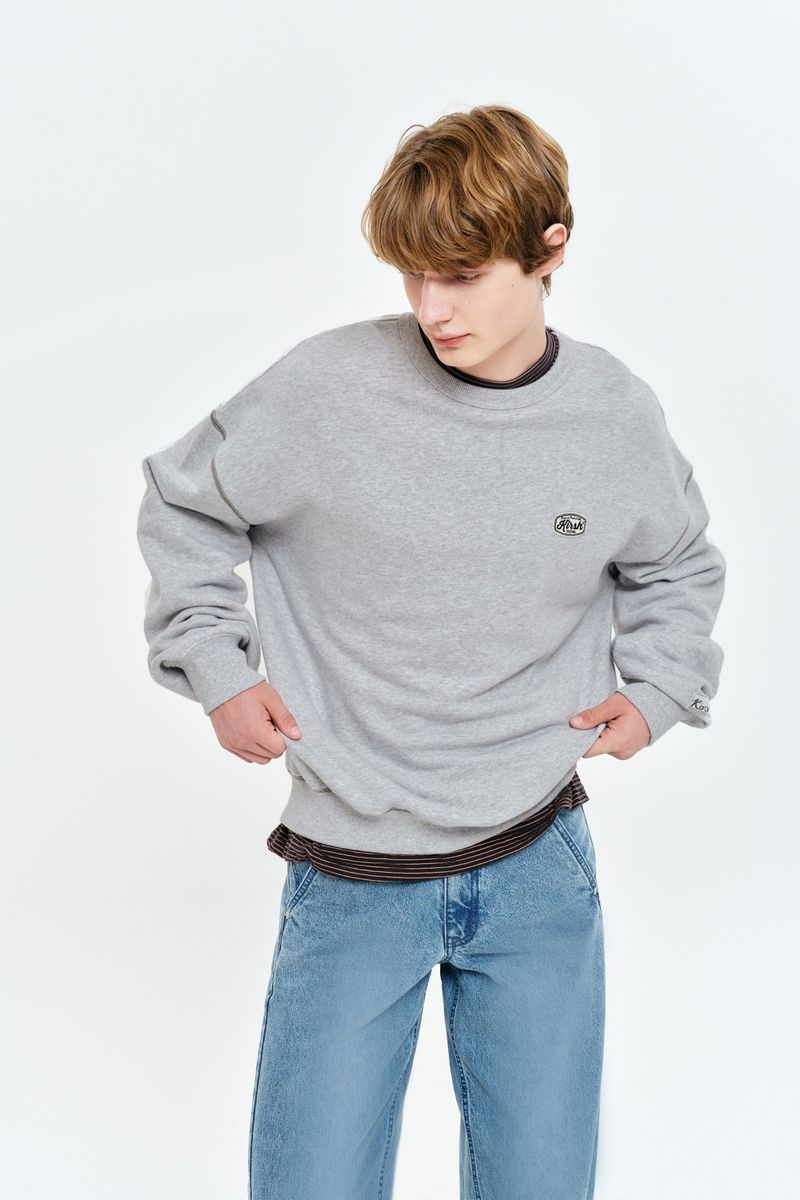 UNI HEAVYWEIGHT SWEATSHIRT [MELANGE GRAY]