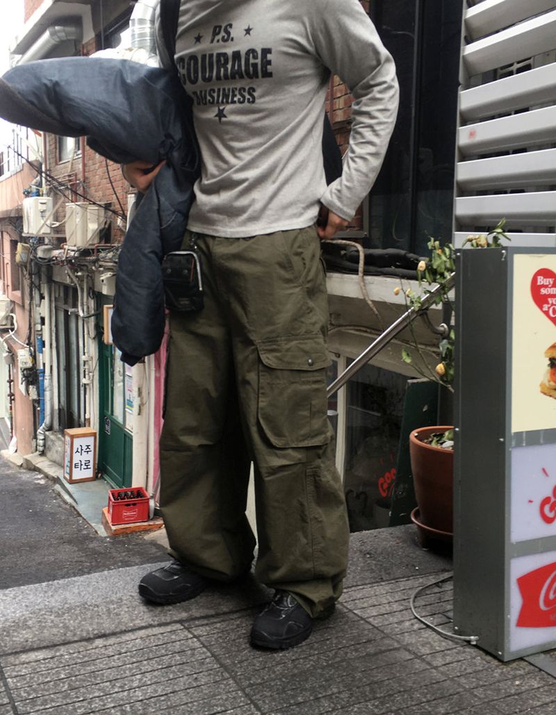 HOLY IN CODE(ホーリーインコード)の「No.1583 Pワイドコットンカーゴパンツ (3color)(パンツ)」