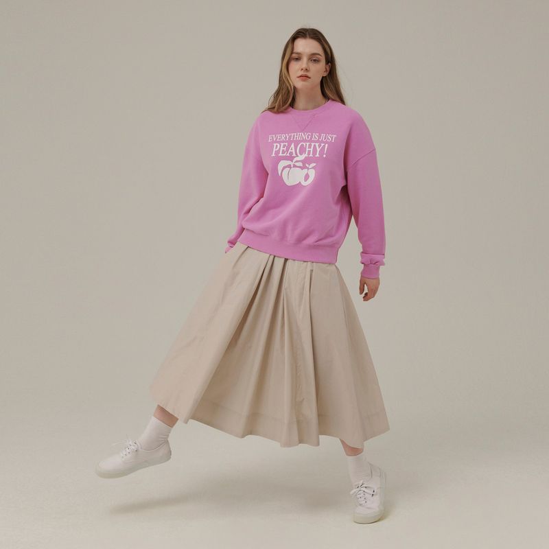 WHITE PEACH PRINT SWEATSHIRT_PINK