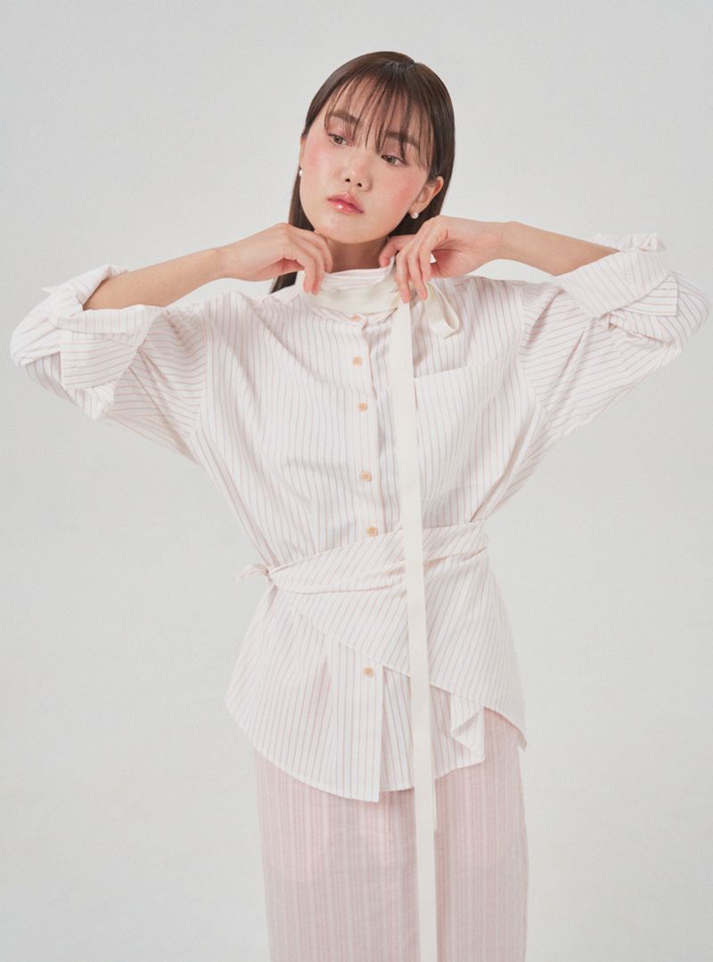 Stripe shirt (ivory)