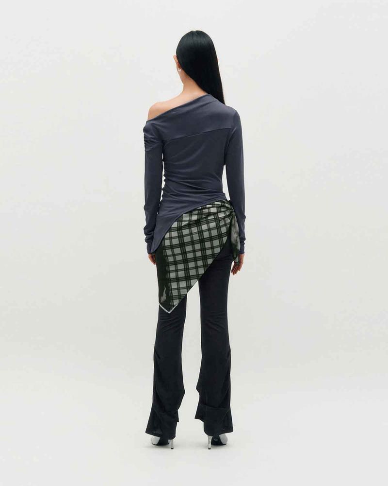 Sheer Layering Pants _ BLACK