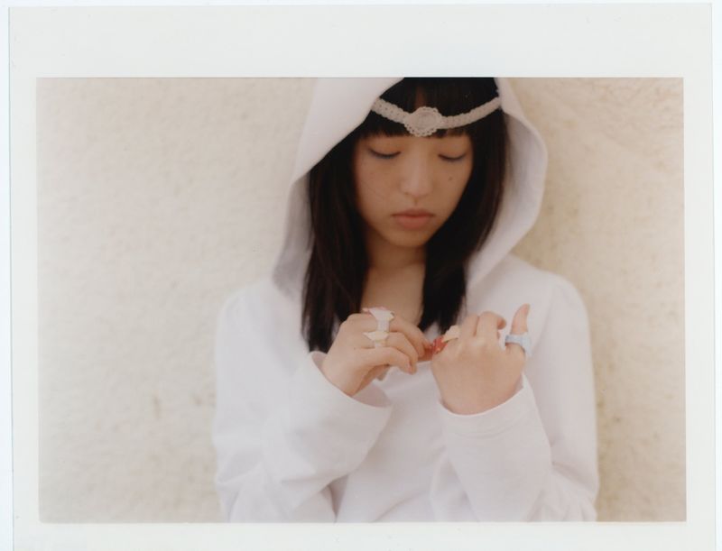 Heart Eyepatch Hoodie White