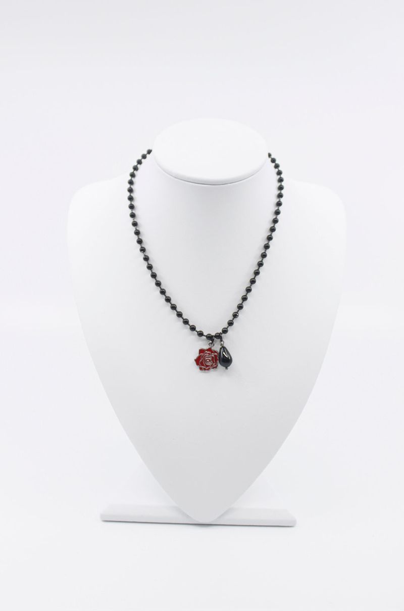 紅煙 Black rose choker
