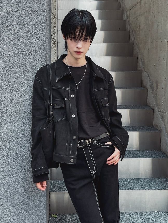 Brook Suede Trucker Jacket