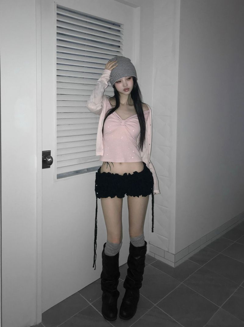 shushu shirring shorts(2 color)
