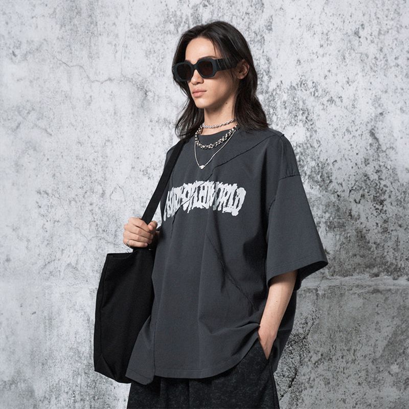 Cutting Logo OversizedFit T-shirt (DARK GRAY)