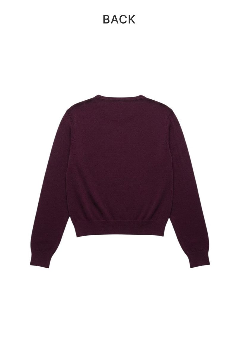 Romin Round Neck Knit Cardigan
