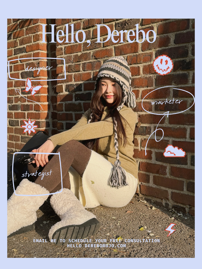 handmade stripe knit hat