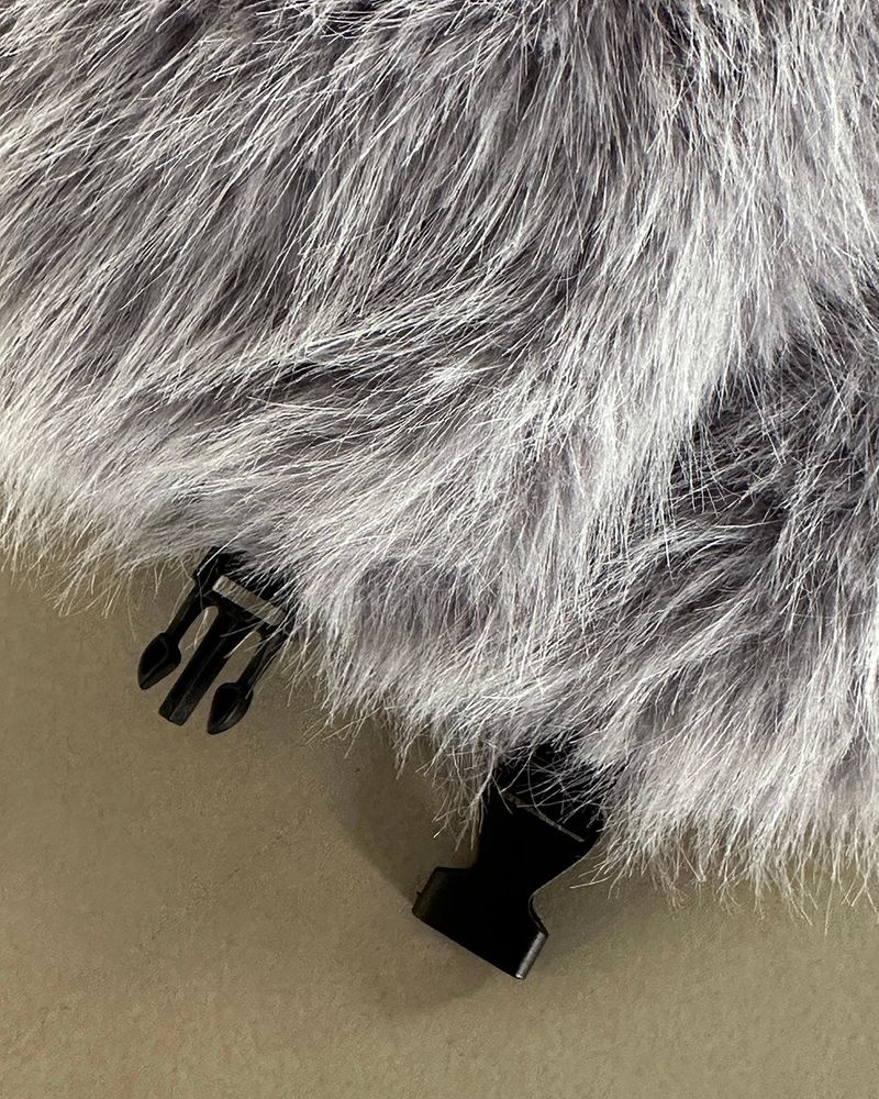 Mink fur earrings Baraklava Truffer hat