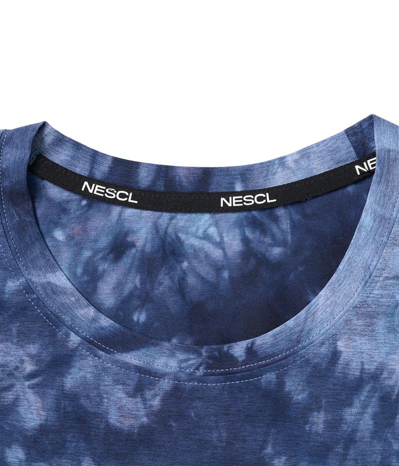 Sorona Marble Short Sleeve T-Shirt (Dark Blue)