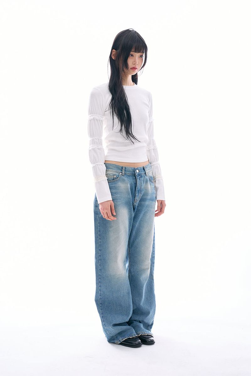 Vega washed denim pants