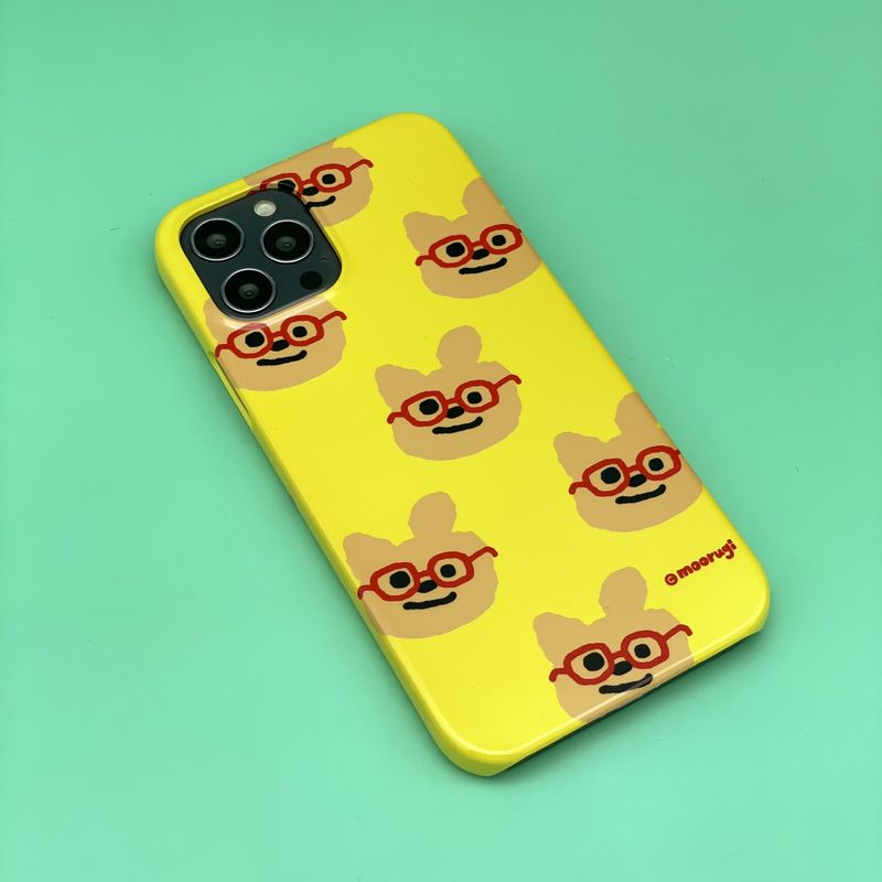 moorugi(モールジ)の「Glasses moorugi pattern Bumper Case(Hats)」