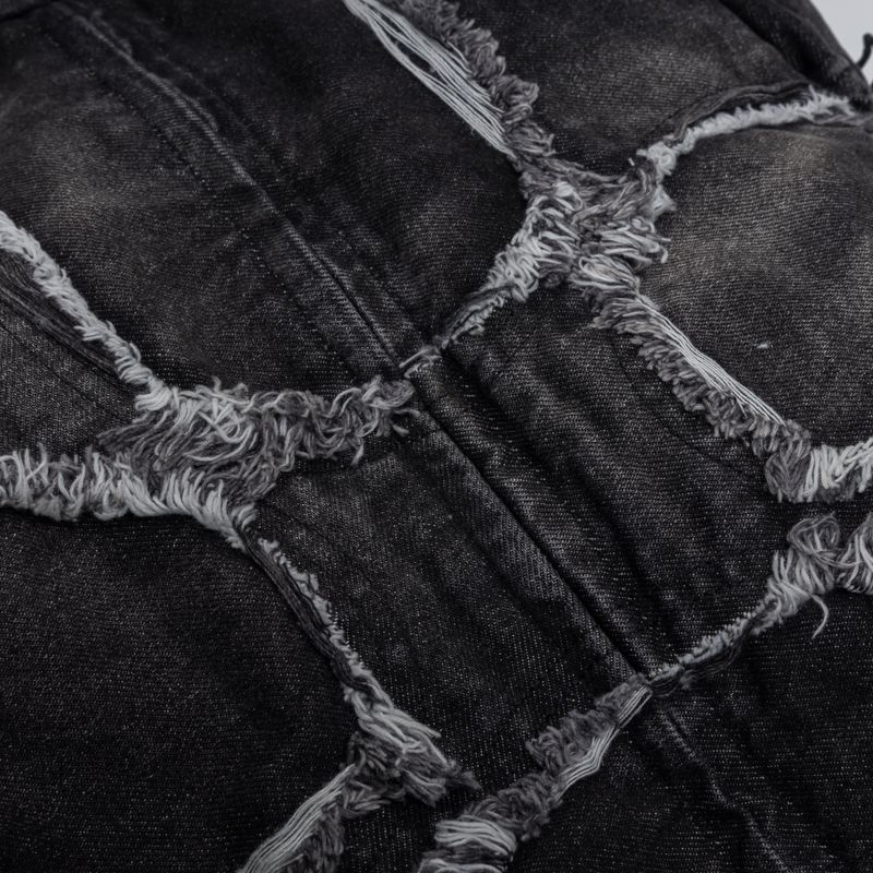 Washed Denim Turtle Backpack (Black)