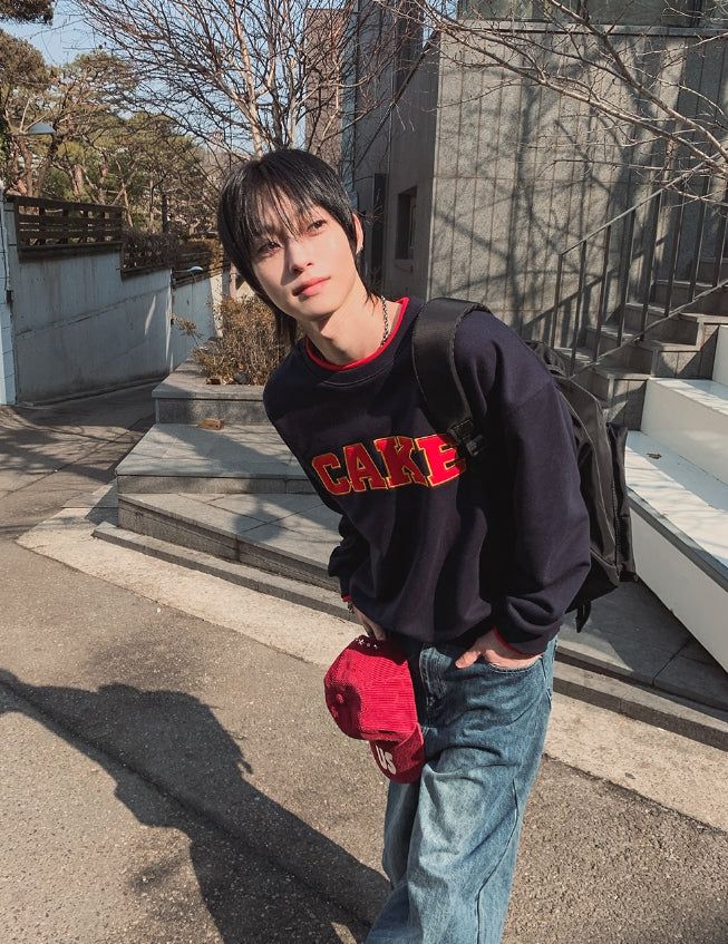 K Color Matching Layered Sweatshirt