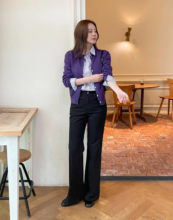 Kota Center Crease Slim Long Bootcut Pants