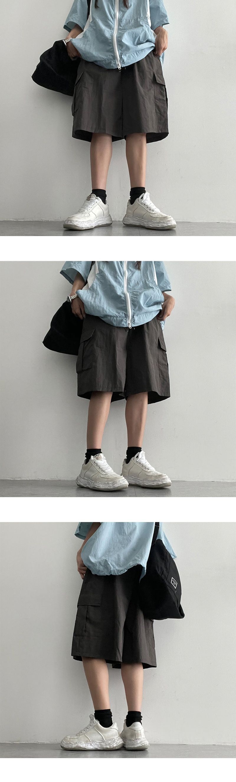 On New Nylon Basket Cargo Shorts