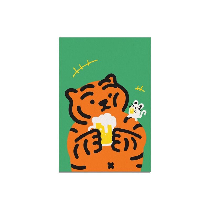 MUZIKTIGER(ムジークタイガー)の「BEER TIGER POST CARD(Smartphone Accessories)」