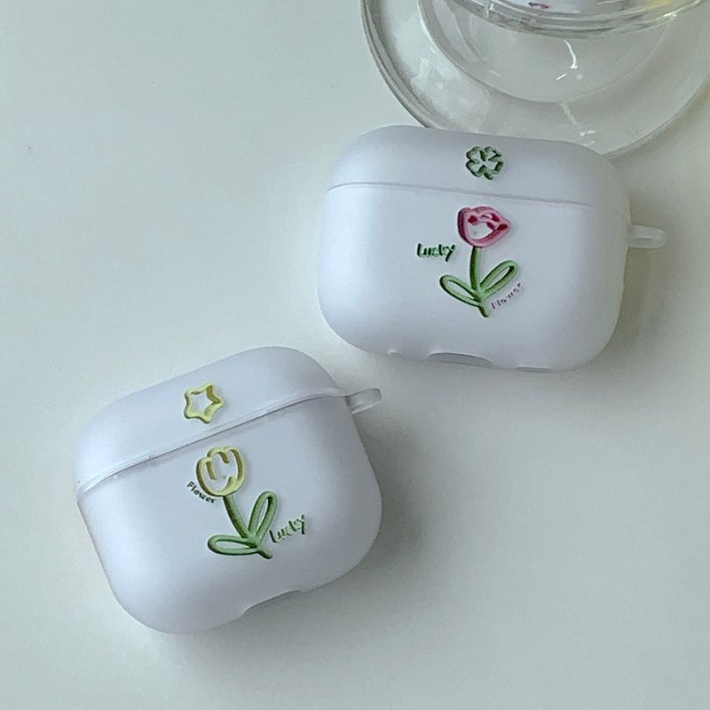 withsome（ウィズサム）の「Lucky Flower AirPods Case_matt（Smartphone Accessories）」