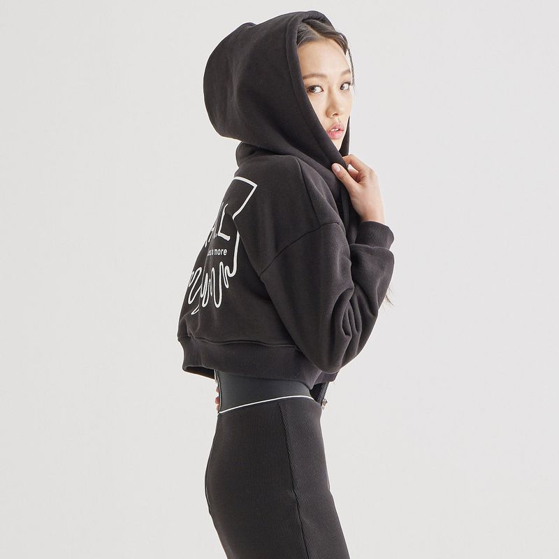 Spill Logo Hoodie Zip up Black