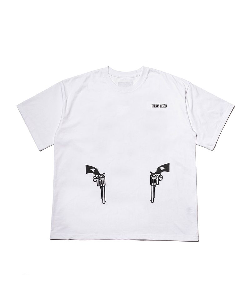 THANKS MESSIA(サンキュー メシア)の「ARCHIVE REVOLVER TSHIRT-WHITE(Tops)」