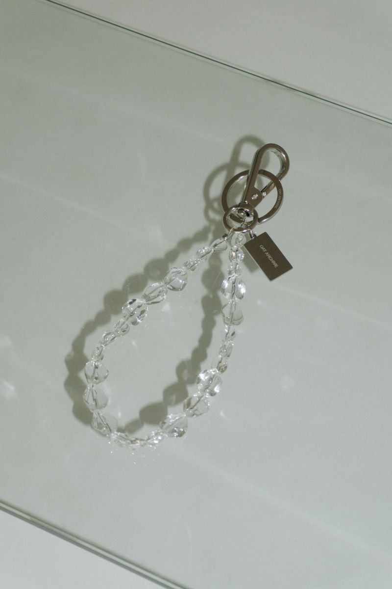 Glass keyring
