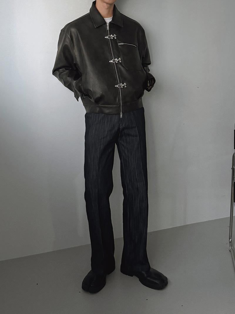ASCLO Fireman Hook Leather Jacket
